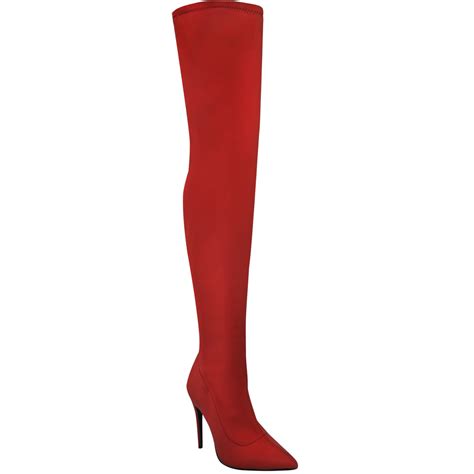 ladies womens stretch over the knee boots thigh high stiletto heels celeb shoes ebay