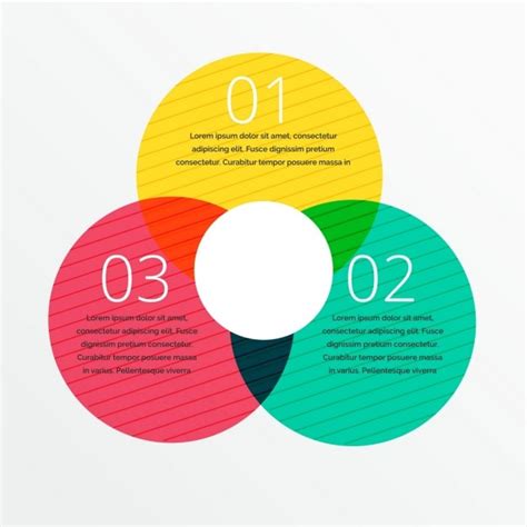 Free Vector Colored Circles Template With Steps