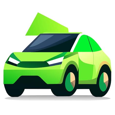 Premium Vector Eco Hybrid Car Icon Cartoon Of Eco Hybrid Car Vector