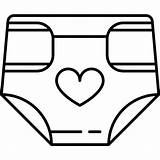 Diaper Clipart Pampers Diapers Heart Vector Disposable Medical Icon Clipground sketch template