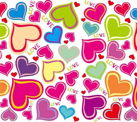 Colorful Valentine Love Heart Wallpapers Wallpaper Cave