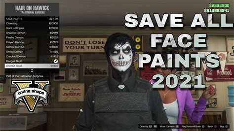 Gta 5 Online Halloween 2021how To Save All Halloween Face Paints In