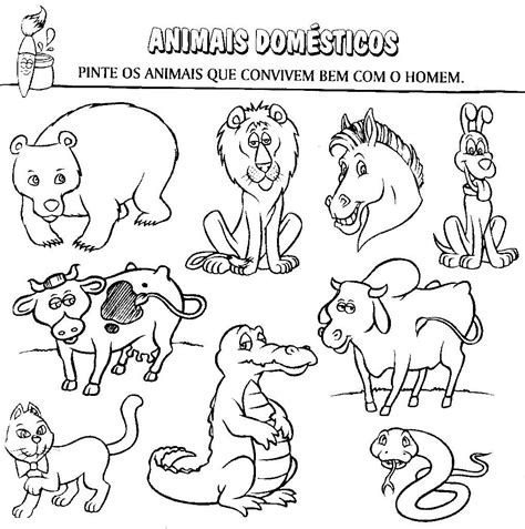 Desenho De Animais Para Colorir Educação Infantil