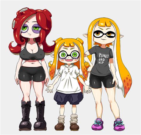 Inkling Inkling Girl And Octoling Splatoon And More Drawn By Yuta Agc Danbooru