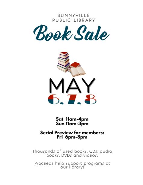 Used Book Sale Festival Flyer Template Postermywall