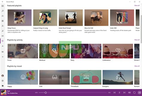 Microsofts Groove Music Curated Playlists Feature Explore