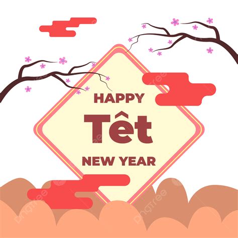 Tet New Year Vector Hd Png Images Happy Tet Of Vietnamese New Year