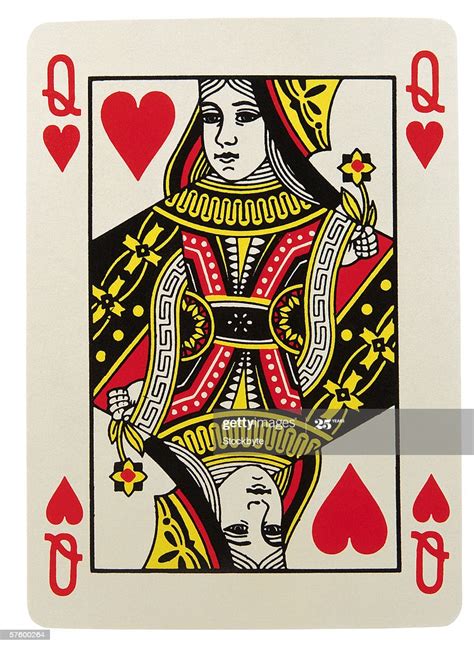 Closeup Of The Queen Of Hearts Playing Card High Res Stock Photo Getty Images