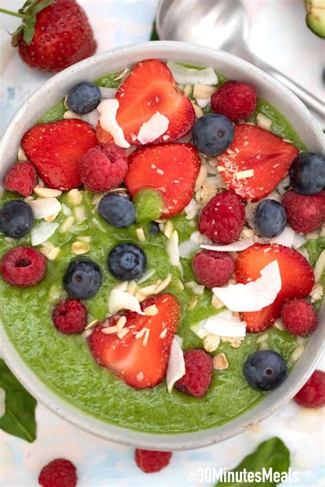 Green Smoothie Bowl Recipe 30 Minutes Meals