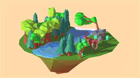 Low Poly Forest Download Free 3d Model By Konstaintin 1d0772b