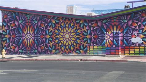 Arts District Mural In Downtown Las Vegas Gets Restored Following