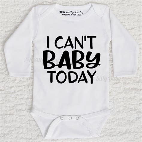 I Cant Baby Today Bodysuit Or Tee In 2021 Short Sleeve Bodysuit