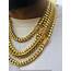 Miami Cuban Link Chain For Men Women 14k Gold 5X Layered Steel  Etsy