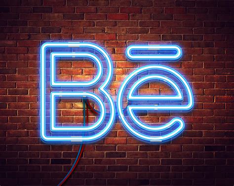 Neon Free Mockup (PSD)