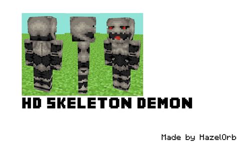Hd Skin Skeleton Demon Minecraft Blog