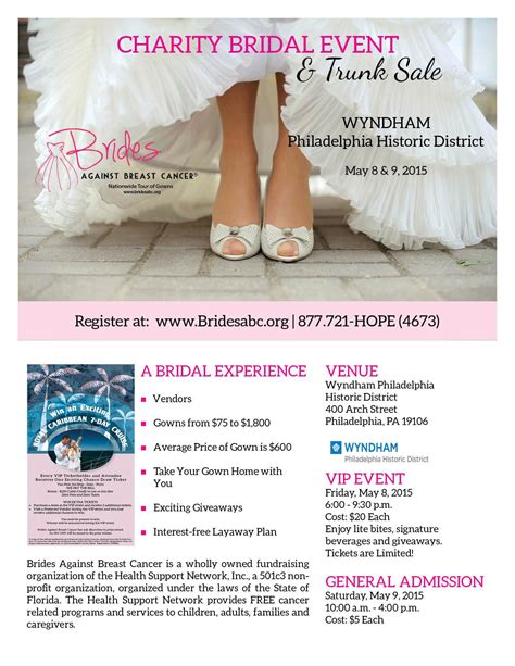 Brides Against Breast Cancer A Nationwide Tour Of Gowns Philly In Love