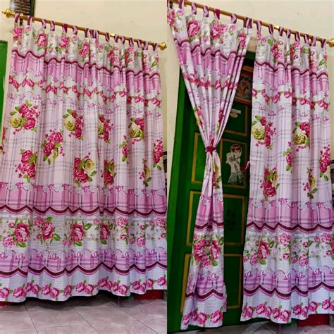 Jual beli online mudah dan aman di situs jakmall.com Jual Gorden Pintu Tirai Pintu Motif Bunga 120x200 di lapak ...