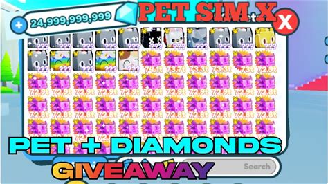 🔴live Pet Simulator X Giveaway And Free Gems Giveaway💎 Pet Sim X New