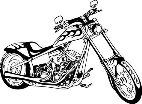 Step by step drawing tutorial on how to draw a motorcycle. Motorcycle Outline Drawing | Free download on ClipArtMag