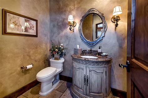 Best Mediterranean Style Powder Rooms With Modern Overtones