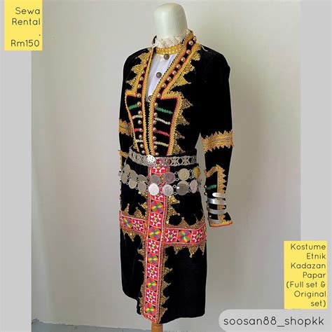 Baju Etnik Kadazan Papar Original Material Women S Fashion Muslimah