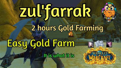 Wow Classic Gold Farming Make Easy Gold In Zul Farrak Youtube