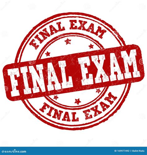 Final Exam Sign Or Stamp Stock Vector Illustration Of Stamp 169977492