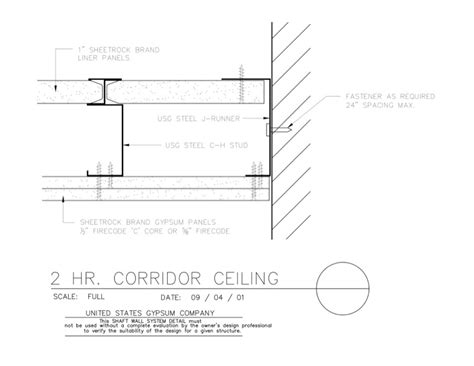 Design Details Details Page Shaft Wall Wall Ceiling Intersection