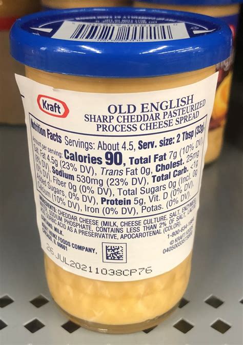 4 JARS Kraft Old English Sharp Cheddar Cheese Spread 5 Oz Jar Cracker