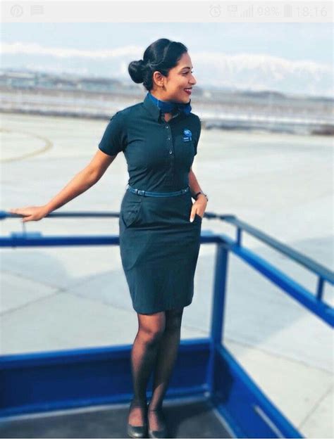 Pin By Wim Meijer On Stewardessen Flight Attendant Uniform Fashion Indian Air Hostess Air