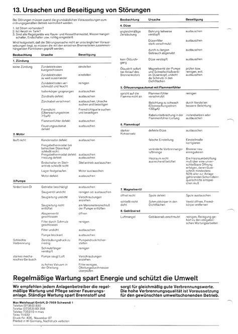 Bedienungsanleitung Weishaupt Wl10 Seite 12 Von 12 Deutsch