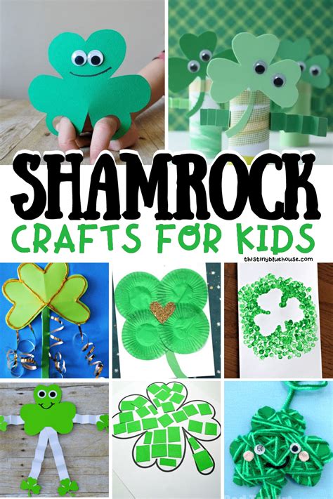 40 Best Low Mess Quick And Easy Shamrock Crafts For Kids This Tiny Blue