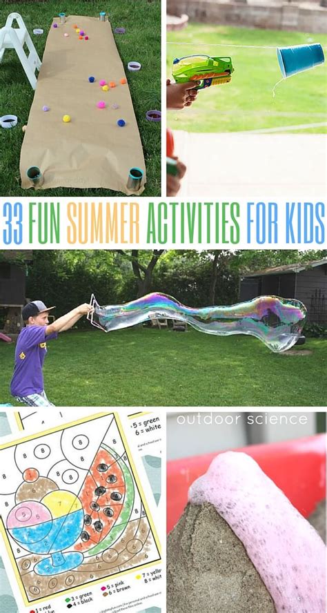 33 Fun Summer Activities For The Kids
