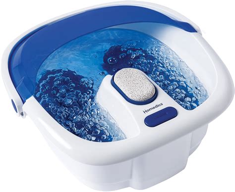Homedics Bubble Bliss Elite Heated Foot Spa Invigorating Bubble Foot Massager With Removable
