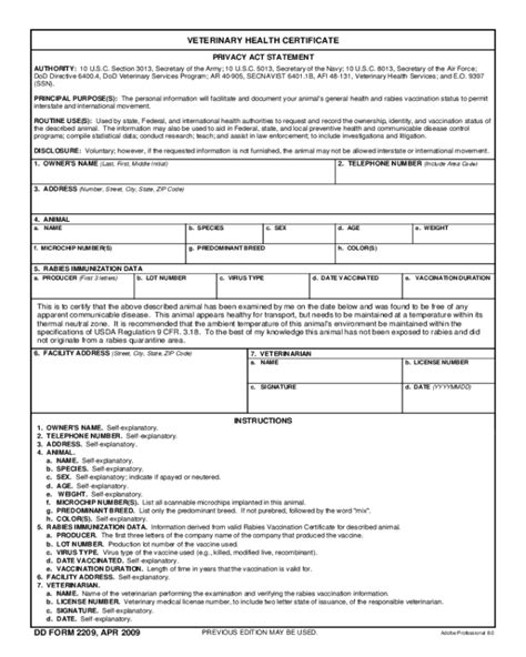 2024 Animal Health Certificate Form Fillable Printable Pdf And Forms
