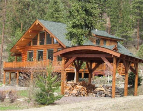 Montana Log Cabin With Wraparound Porch For Sale Cozy Homes Life