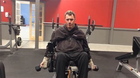 Quadriplegic Back And Biceps Workout Youtube