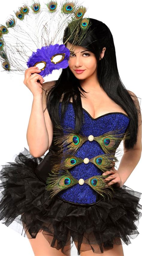 Anything With A Corset Peacock Costume Plus Size Halloween Costume