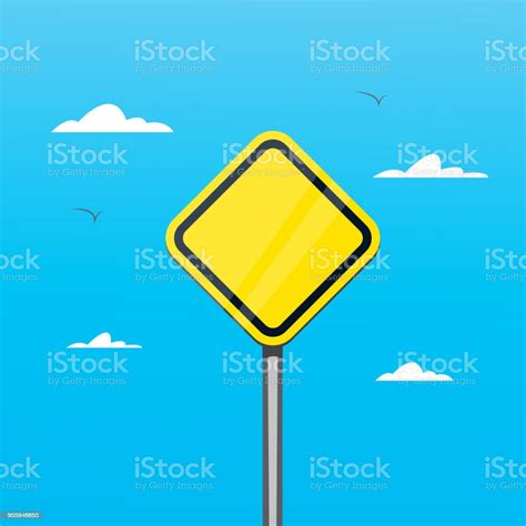 Blank Road Sign Vector Illustration Stock Illustration Download Image Now Istock