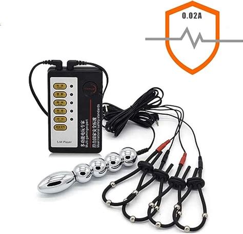 Estim Sex Juego De Estimulación Eléctrica Con Enchufe Anal Consolador Y 4 Anillo De Polla