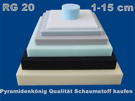 Bei uns finden sie ein angebot an stoffen für polster, deko, möbel. Schaumstoff Schaumgummi Auflage Polster Platte Matten RG ...