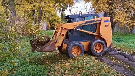 First Job With Case 440 Wheel Skidsteer Youtube