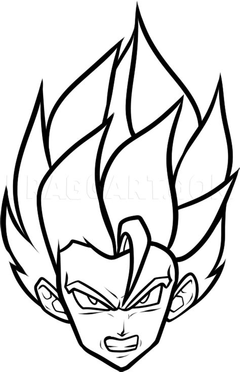 How To Draw A Super Saiyan Easy Step By Step Drawing Guide By Dawn