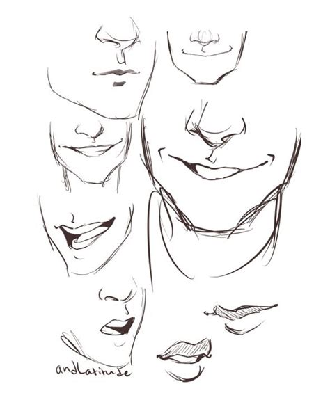 How to draw different mouth references | Drawing people, Sketches, Drawings