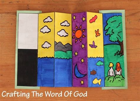 In The Beginning Bookmark Crafting The Word Of God Bible Crafts