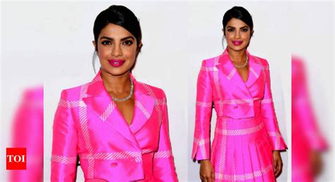 Priyanka Chopra Busts Dusky Skin Myth With This Bright Pink Outfit