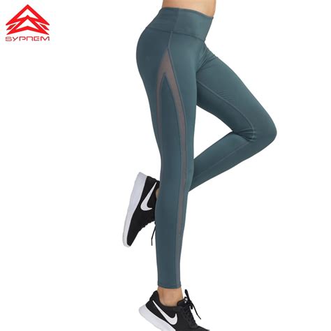 Aliexpress Com Buy SYPREM Leggings Yoga Pants Women Mesh High Waist Yoga Black Leggings High