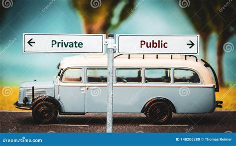 Street Sign Private Versus Public Stock Photo Image Of Hacker