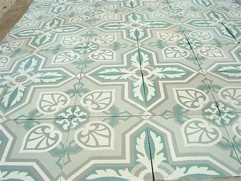 Mint Green Floor Tile Floor In Grey And Mint Green The Antique