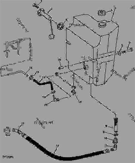 Fuel Tank Fuel Hoses And Fuel Gauge Sender Backhoe Loader John